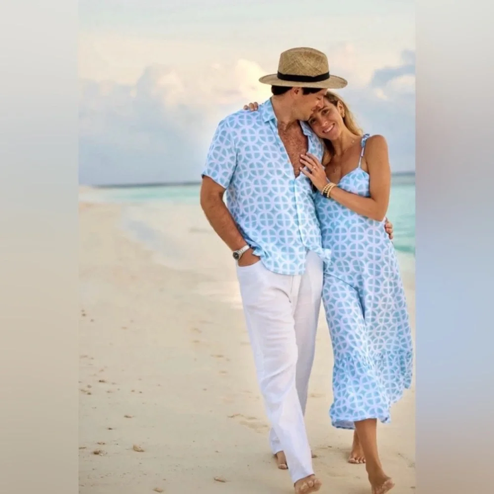 NWT Kenny Flowers “The Casa Blanca White Linen Vacation Pants” - Picture 6 of 13